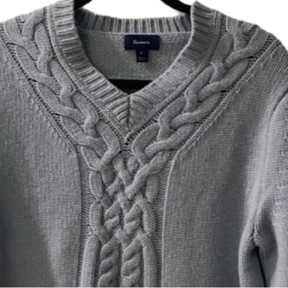 Faconnable wool v neck sweater size L - Picture 4 of 11